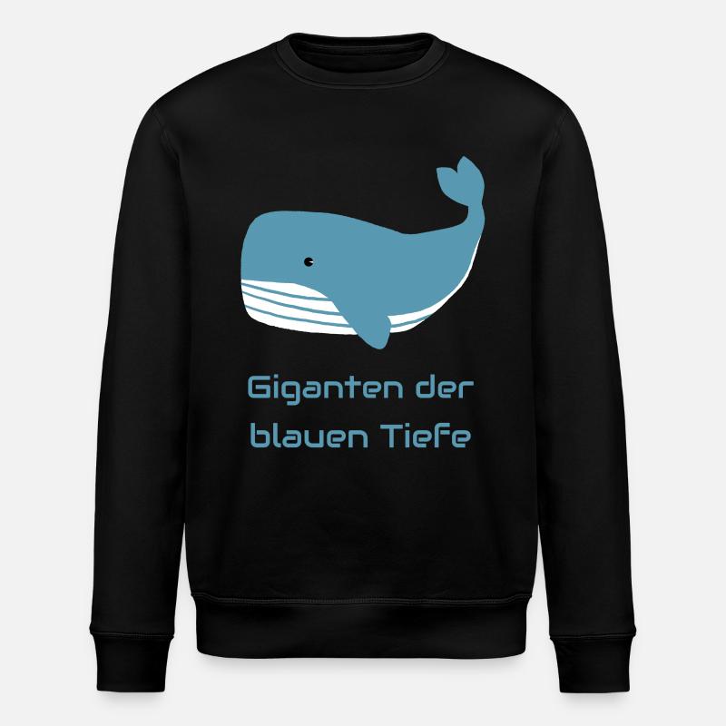Giganten der blauen Tiefe - Stanley/Stella Unisex Bio-Sweatshirt ROLLER - Schwarz