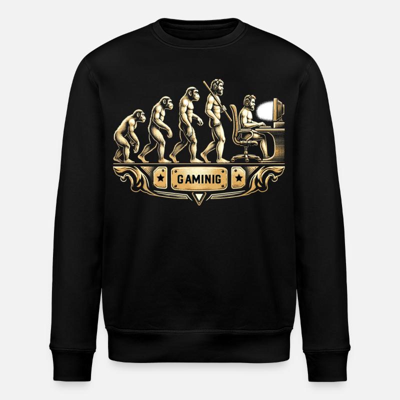 Évolution du rétro du jeu - Sweat bio ROLLER Stanley/Stella Unisexe - noir