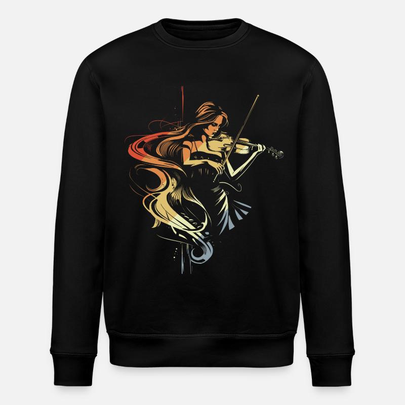 Fille violon - Sweat bio ROLLER Stanley/Stella Unisexe - noir