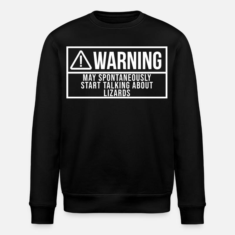 Lizard - Stanley/Stella ROLLER Unisex Organic Sweatshirt - black