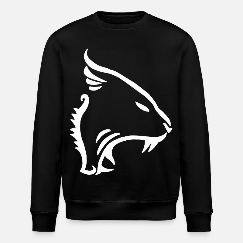 Animal tigre chat panthère (blanc) - Sweat bio ROLLER Stanley/Stella Unisexe - noir