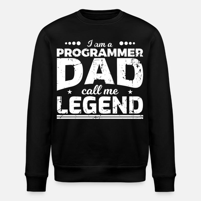 Coder Papa - Stanley/Stella Unisex Bio-Sweatshirt ROLLER - Schwarz