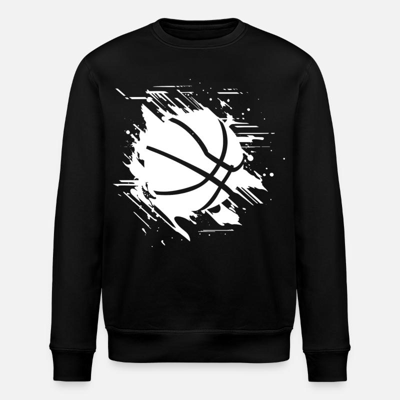 Graphismes de basket-ball - Sweat bio ROLLER Stanley/Stella Unisexe - noir