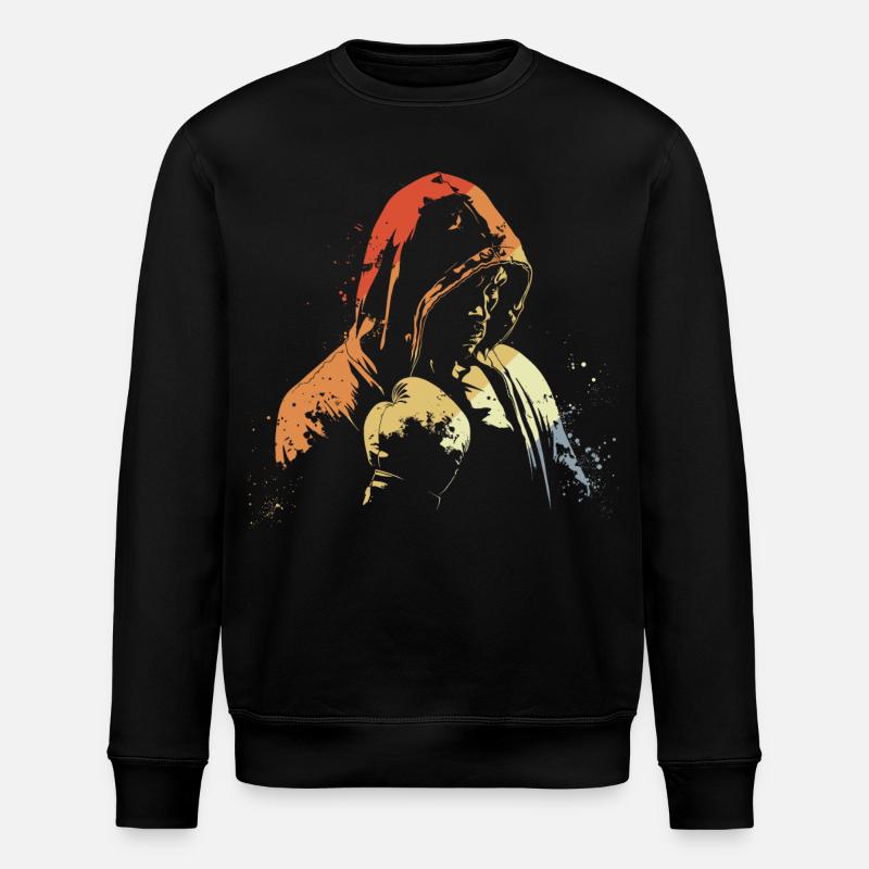 Retro Kickboxen - Stanley/Stella Unisex Bio-Sweatshirt ROLLER - Schwarz