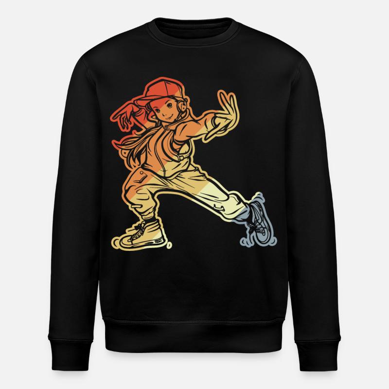 Breakdance Mädchen - Stanley/Stella Unisex Bio-Sweatshirt ROLLER - Schwarz