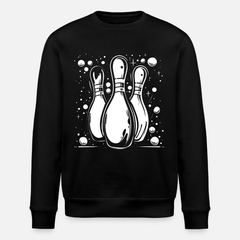 Bowling - Sweat bio ROLLER Stanley/Stella Unisexe - noir