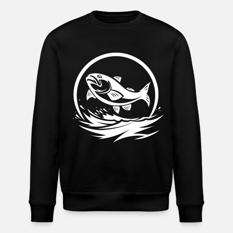 Graphiques de pêcheur - Sweat bio ROLLER Stanley/Stella Unisexe - noir