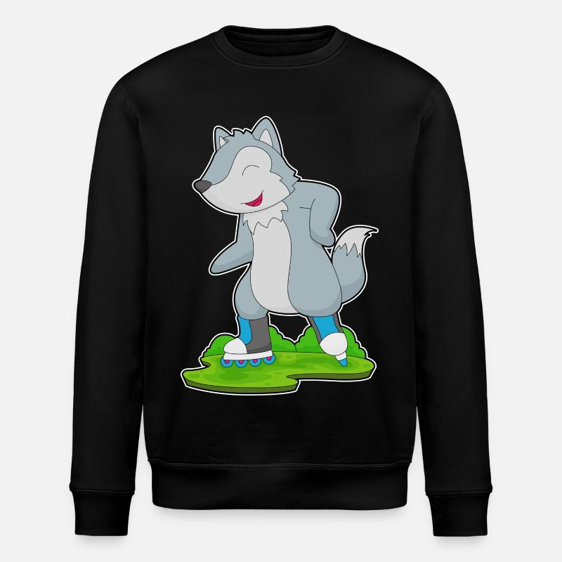 Wolf Inline skating Inline skates - Stanley/Stella Unisex Bio-Sweatshirt ROLLER - Schwarz