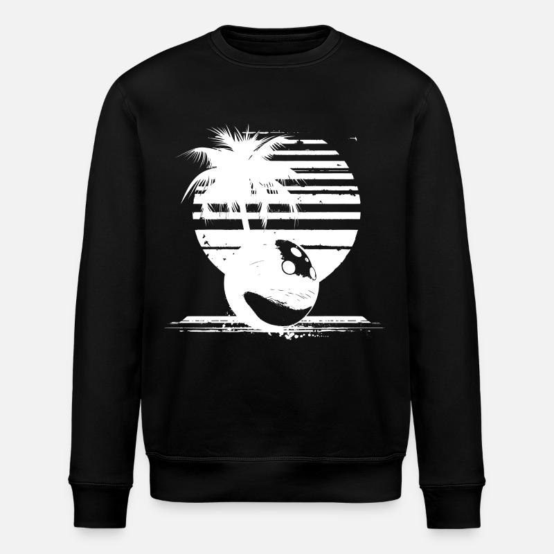 Boule de bowling - Sweat bio ROLLER Stanley/Stella Unisexe - noir