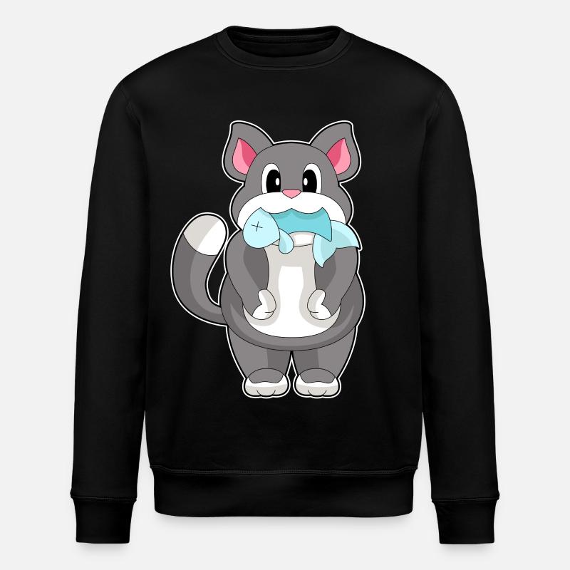 Poisson-chat - Sweat bio ROLLER Stanley/Stella Unisexe - noir