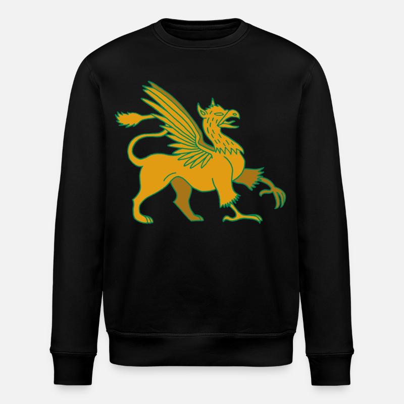 Fabelhaftes Tier, der Greif - Stanley/Stella Unisex Bio-Sweatshirt ROLLER - Schwarz