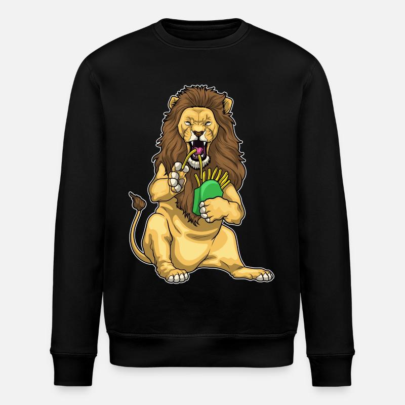 Frites Lion - Sweat bio ROLLER Stanley/Stella Unisexe - noir