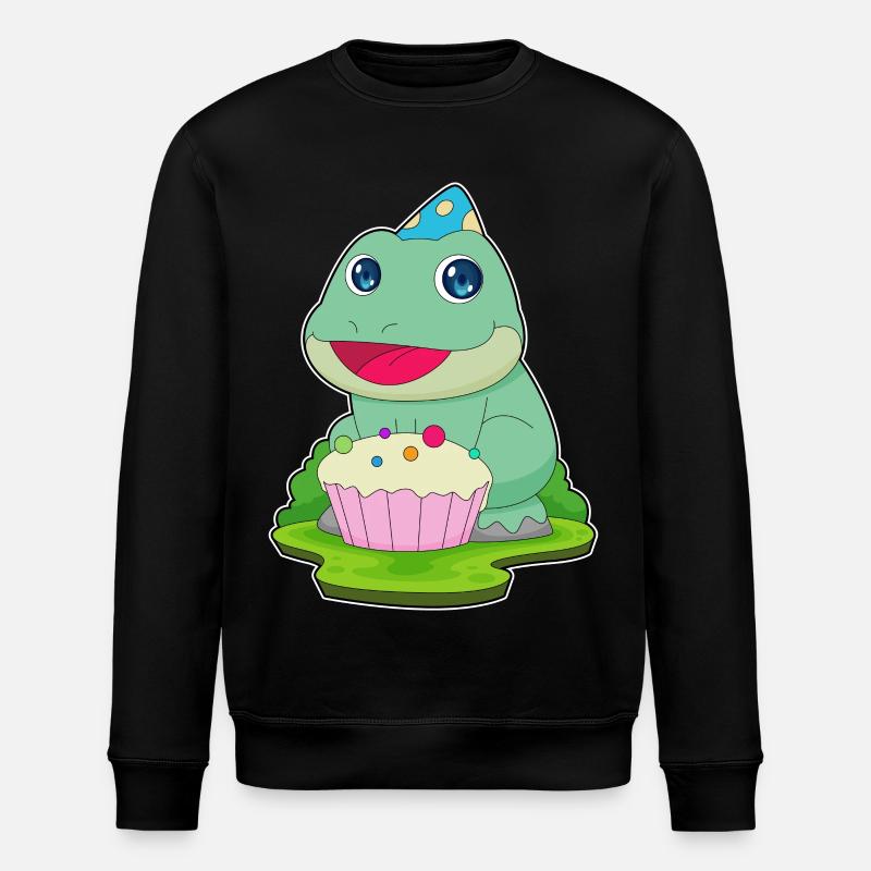 Cupcake d’anniversaire grenouille - Sweat bio ROLLER Stanley/Stella Unisexe - noir