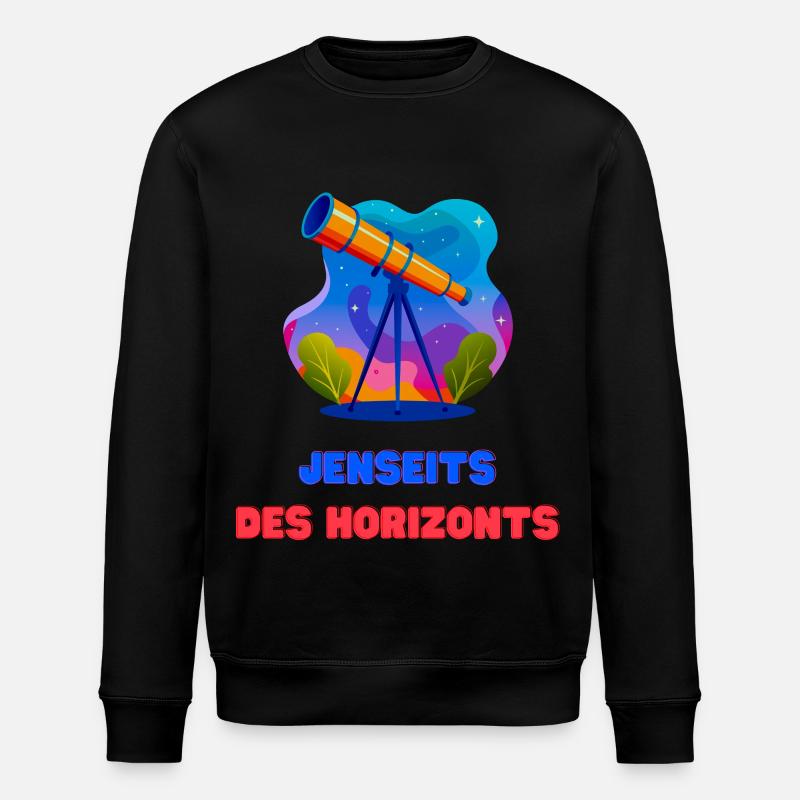 Jenseits des Horizonts - Stanley/Stella Unisex Bio-Sweatshirt ROLLER - Schwarz