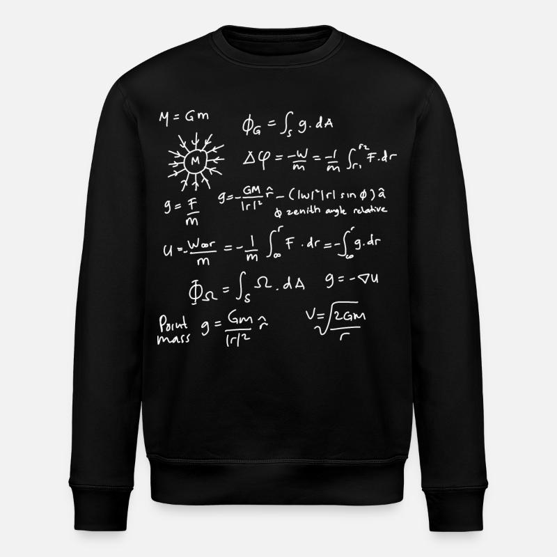 Physics Equations Unleashed - Stanley/Stella ROLLER Unisex Organic Sweatshirt - black