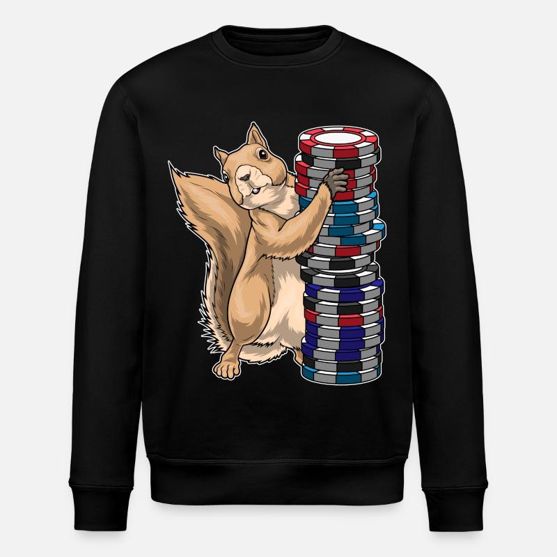 Meerkat Poker Jetons de poker - Sweat bio ROLLER Stanley/Stella Unisexe - noir