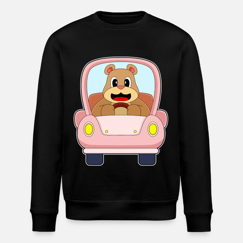 Bär Auto - Stanley/Stella Unisex Bio-Sweatshirt ROLLER - Schwarz