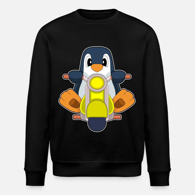 Moto pingouin - Sweat bio ROLLER Stanley/Stella Unisexe - noir