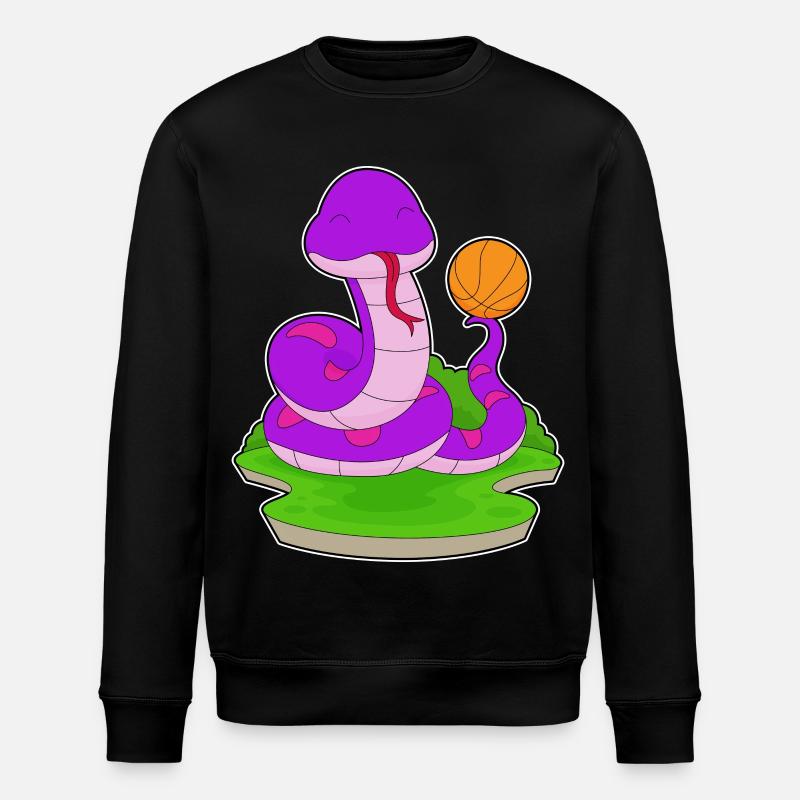 Serpent Basketteur Basketteur - Sweat bio ROLLER Stanley/Stella Unisexe - noir