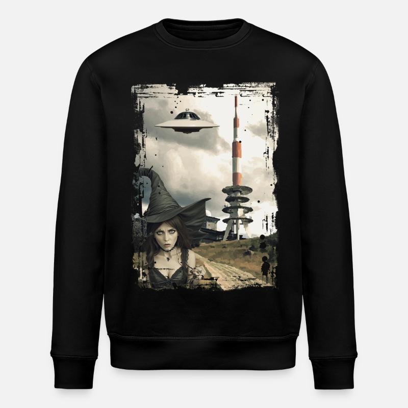 UFO Brocken im Harz - Stanley/Stella Unisex Bio-Sweatshirt ROLLER - Schwarz