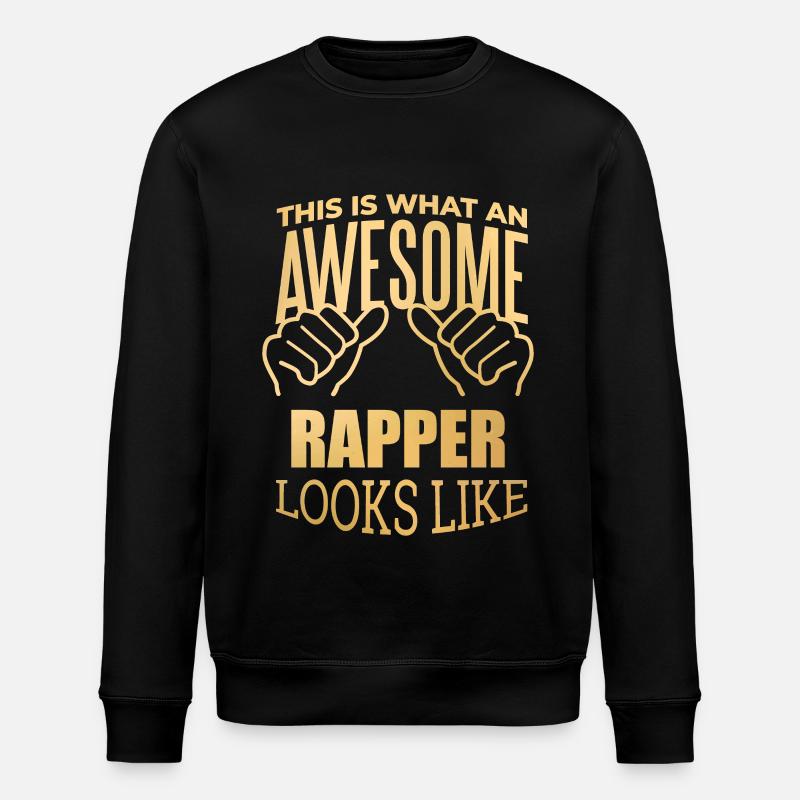 Rapper - Stanley/Stella ROLLER Unisex Organic Sweatshirt - black