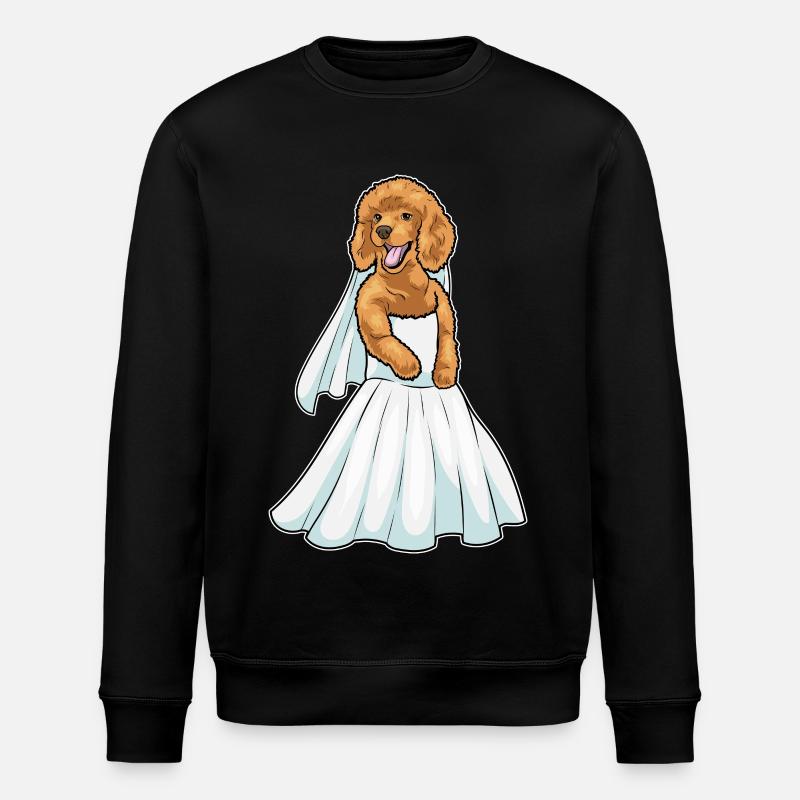 Robe de mariée caniche - Sweat bio ROLLER Stanley/Stella Unisexe - noir