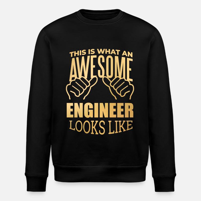 Engineer - Stanley/Stella ROLLER Unisex Organic Sweatshirt - black