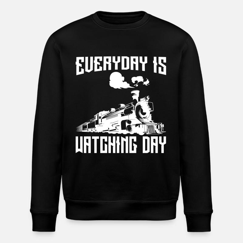 Everyday is Watching Day - Stanley/Stella Unisex Bio-Sweatshirt ROLLER - Schwarz