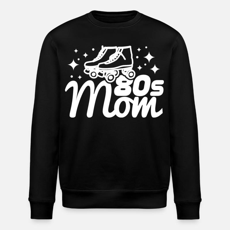80er Mama - Stanley/Stella Unisex Bio-Sweatshirt ROLLER - Schwarz