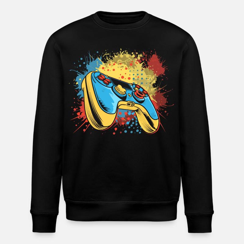 Graffiti de jeu - Sweat bio ROLLER Stanley/Stella Unisexe - noir