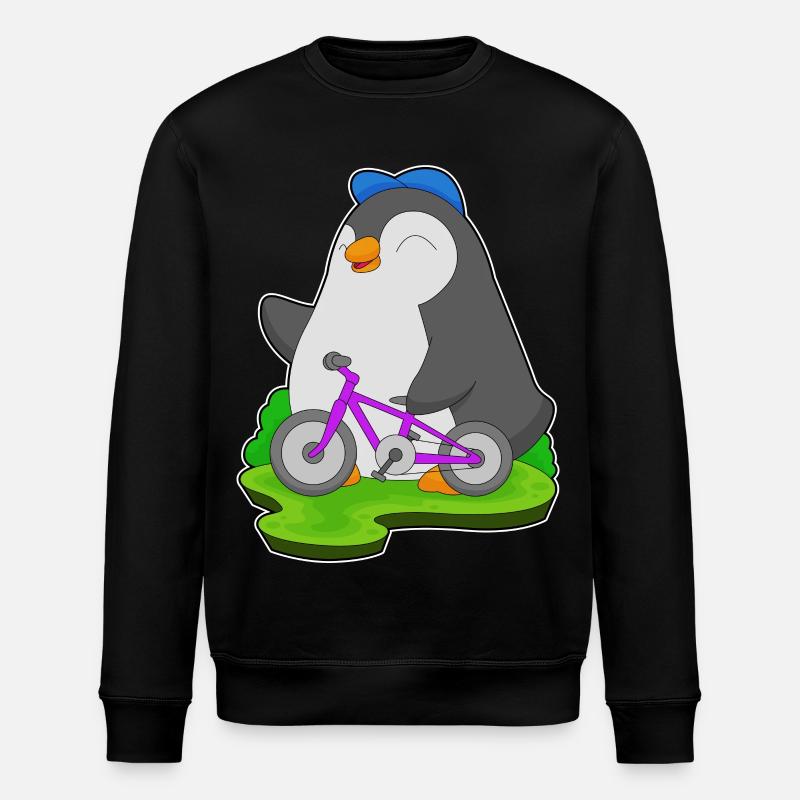 Vélo pingouin - Sweat bio ROLLER Stanley/Stella Unisexe - noir