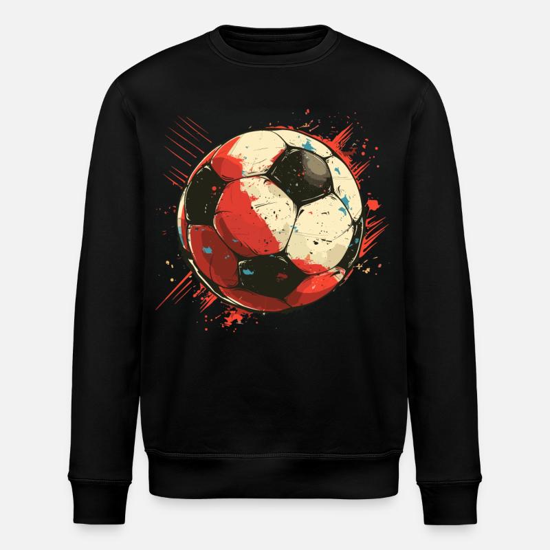 Graphismes de football - Sweat bio ROLLER Stanley/Stella Unisexe - noir