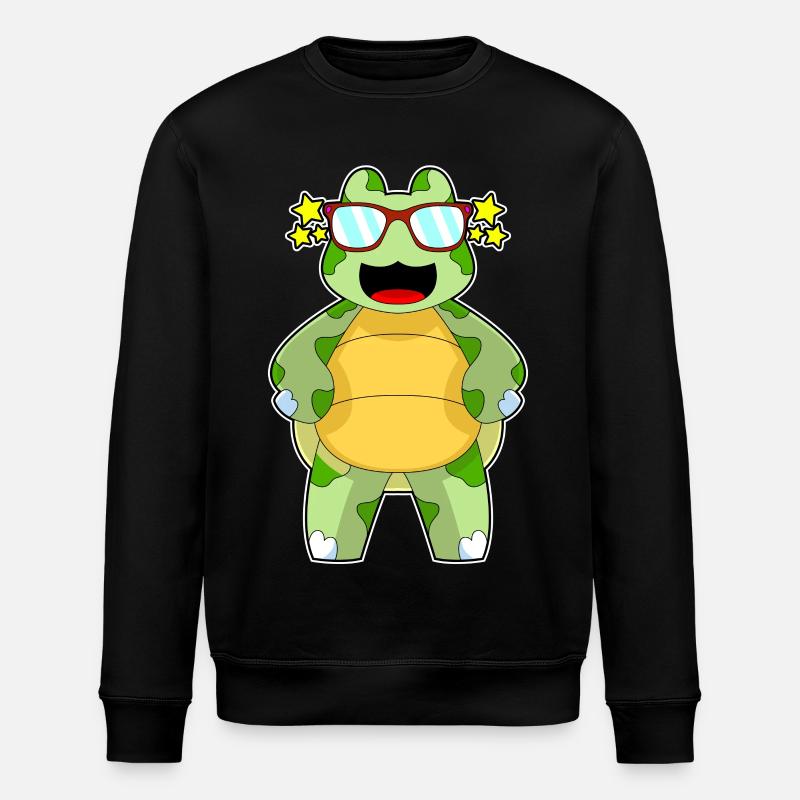Turtle Sunglasses - Stanley/Stella ROLLER Unisex Organic Sweatshirt - black