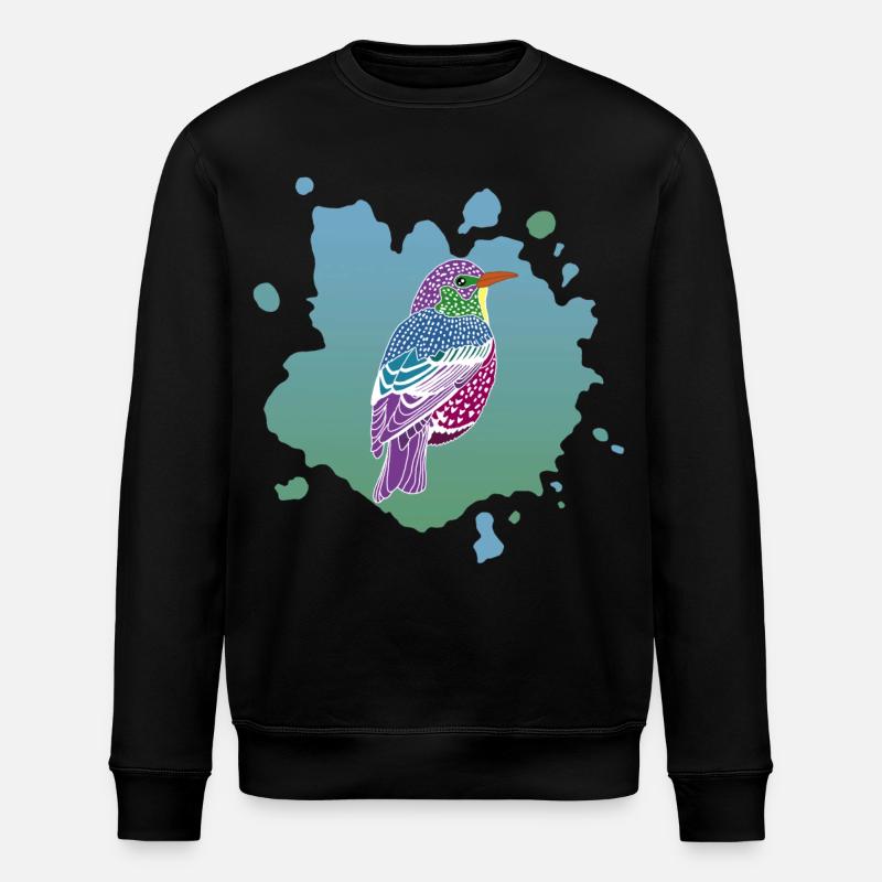Rêve d'oiseau - Sweat bio ROLLER Stanley/Stella Unisexe - noir