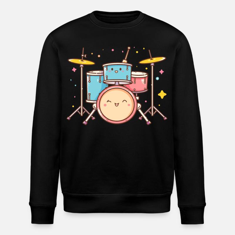 Trapset Cartoon Look - Stanley/Stella Unisex Bio-Sweatshirt ROLLER - Schwarz