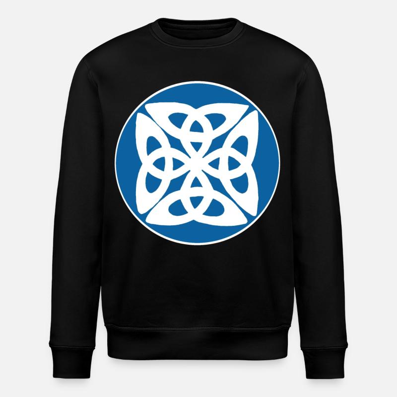 Symbole celte bleu - Sweat bio ROLLER Stanley/Stella Unisexe - noir
