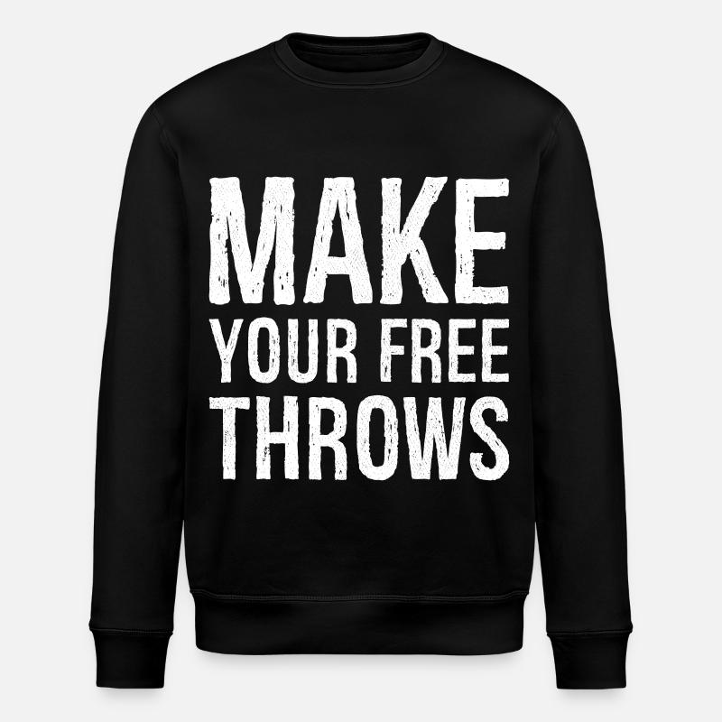 make your free throws - Stanley/Stella ROLLER Unisex Organic Sweatshirt - black