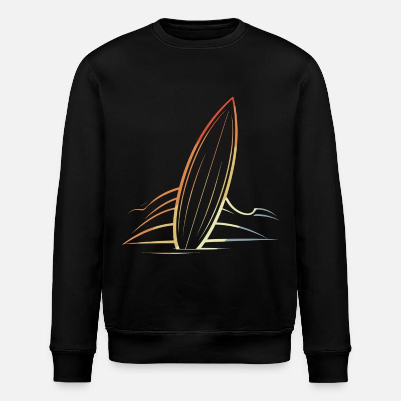 Surfboard - Stanley/Stella ROLLER Unisex Organic Sweatshirt - black