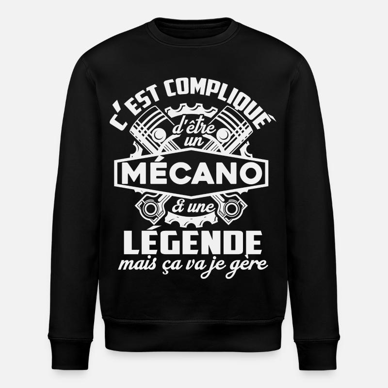 mécanicien mécano légendaire 1 - Sweat bio ROLLER Stanley/Stella Unisexe - noir