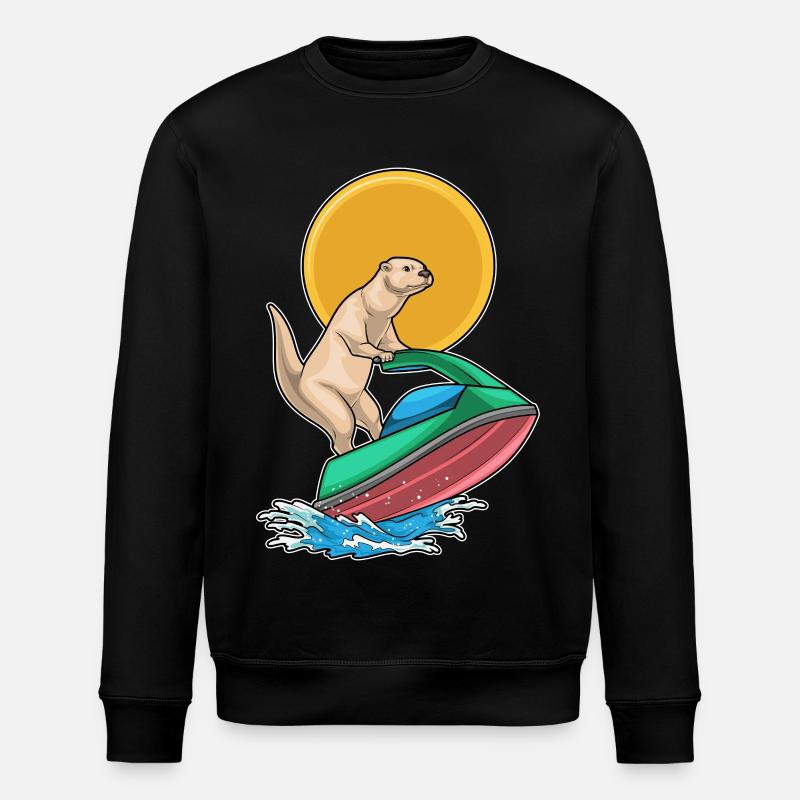 Jet ski d’été Otter - Sweat bio ROLLER Stanley/Stella Unisexe - noir