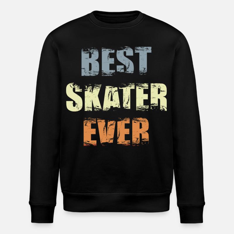 Bester Skater aller Zeiten - Stanley/Stella Unisex Bio-Sweatshirt ROLLER - Schwarz