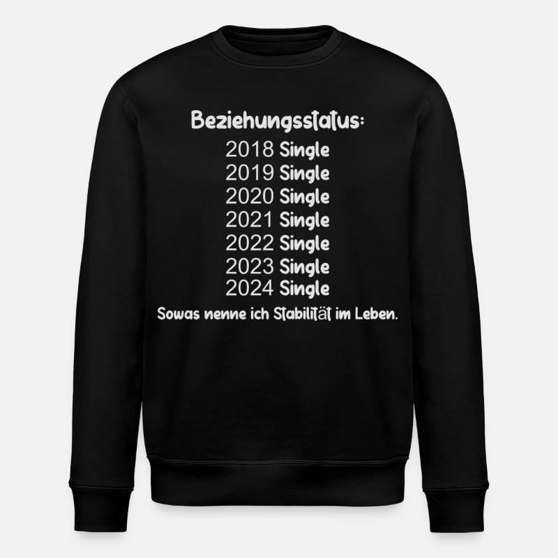 Statut de la relation Célibataire - Sweat bio ROLLER Stanley/Stella Unisexe - noir