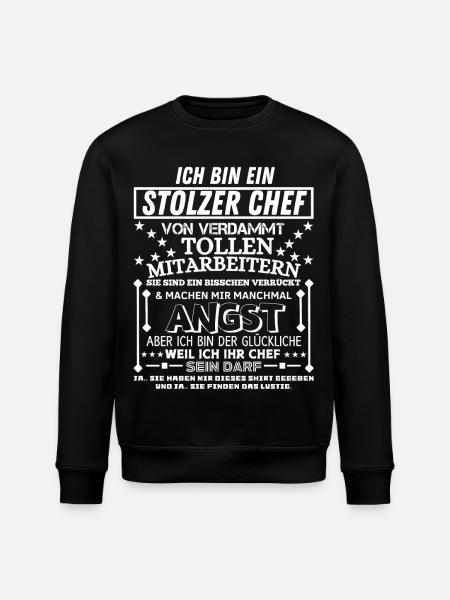 Stolt chef sjov gave til manager kontor - Stanley/Stella økologisk unisex-sweatshirt ROLLER - sort
