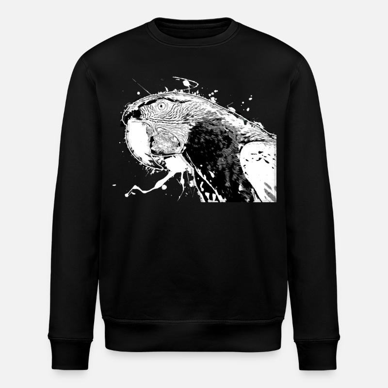 Papagei - Stanley/Stella Unisex Bio-Sweatshirt ROLLER - Schwarz