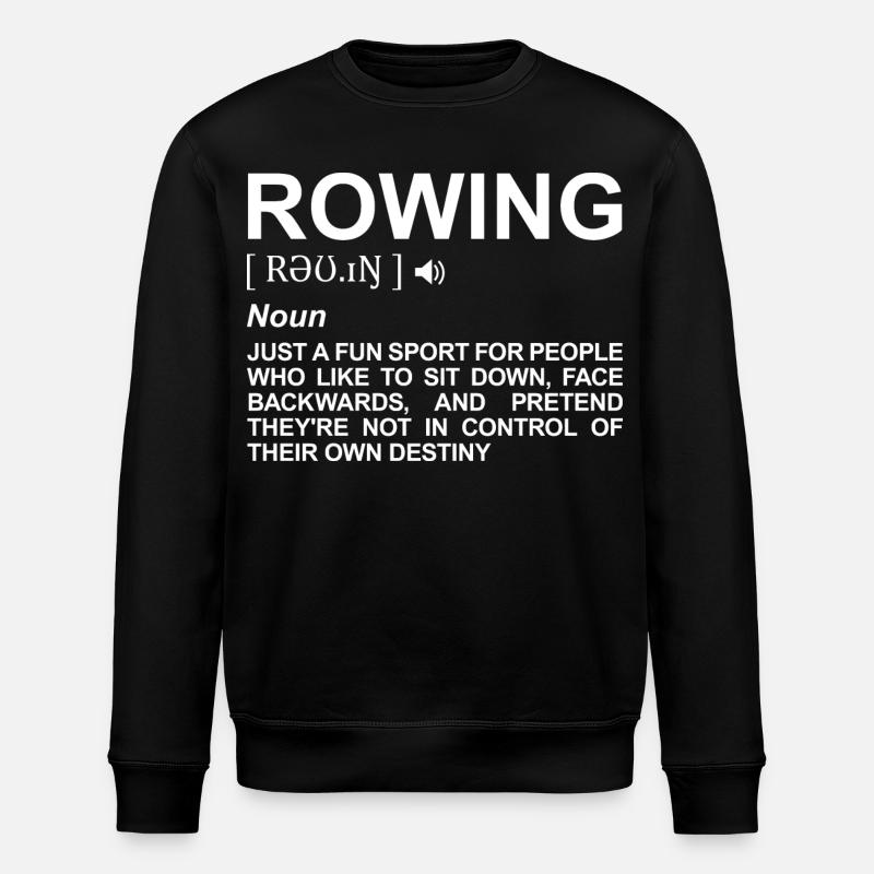 Rowing Dictionary - Stanley/Stella ROLLER Unisex Organic Sweatshirt - black
