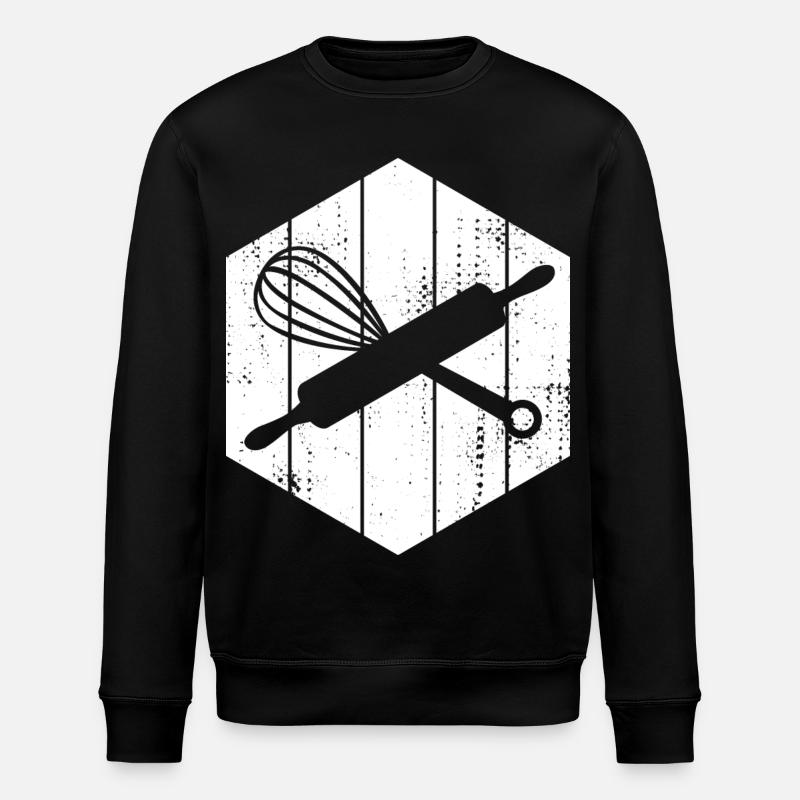 Pasta Roll Hand Mixer - Stanley/Stella ROLLER Unisex Organic Sweatshirt - black