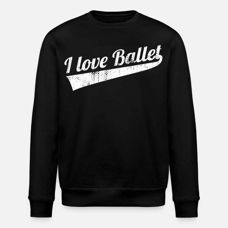 Ich liebe Ballett - Stanley/Stella Unisex Bio-Sweatshirt ROLLER - Schwarz