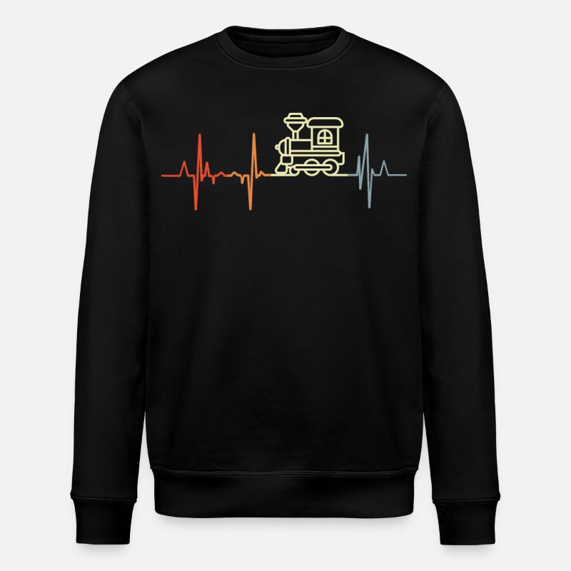 Palpitations cardiaques ferroviaires - Sweat bio ROLLER Stanley/Stella Unisexe - noir