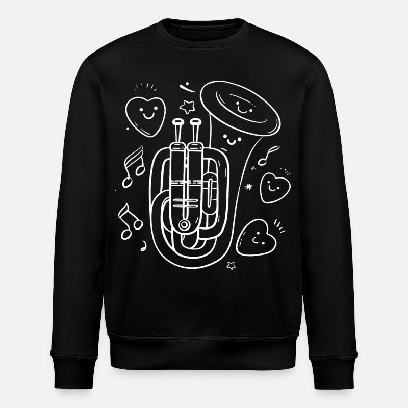 Tuba Bande dessinée - Sweat bio ROLLER Stanley/Stella Unisexe - noir