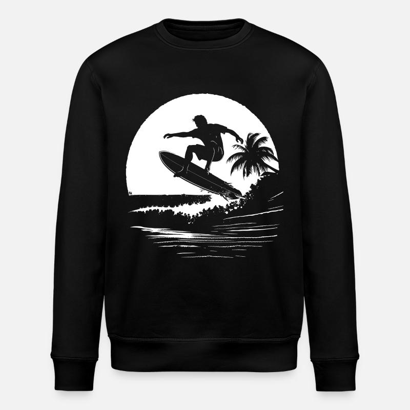 Surfer - Stanley/Stella ROLLER Unisex Organic Sweatshirt - black